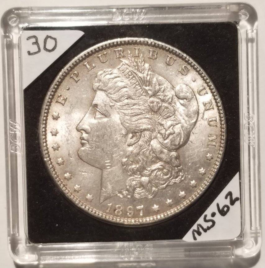 #-30-Of-My-Silver-Dollar-Collection-For--Grading-1897-P-Morgan