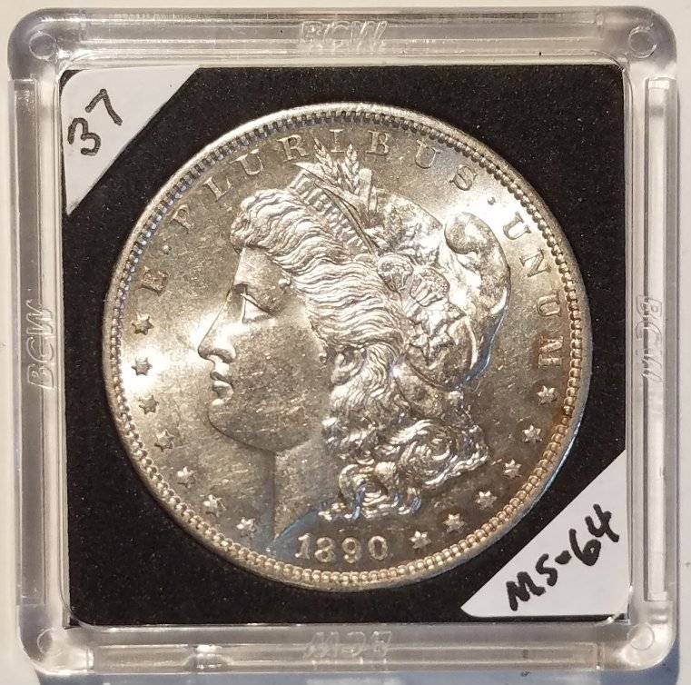 #-37-Of-My-Silver-Dollar-Collection-For--Grading-1890-S-Morgan
