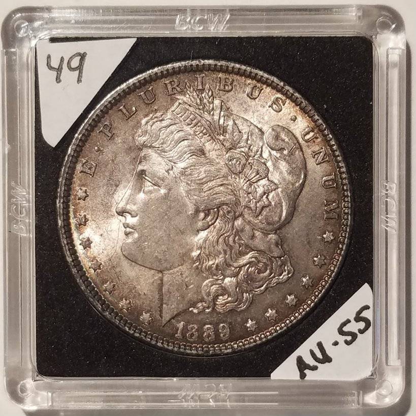 #-49-Of-My-Silver-Dollars-For--Grading-1889-P-Morgan