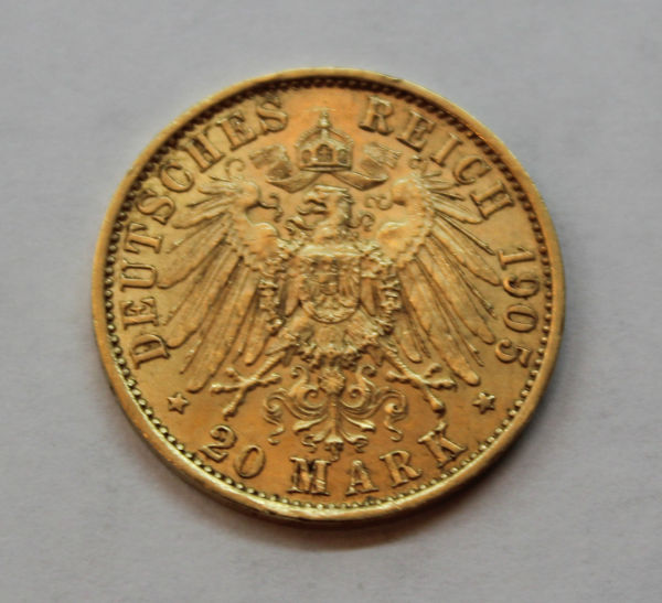 1905-Wilhelm-II-Deutsches-Reich-20-Mark