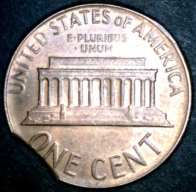 Clipped-Penny-Planchet----Mint-Damage-Or-Circulation-Damage?