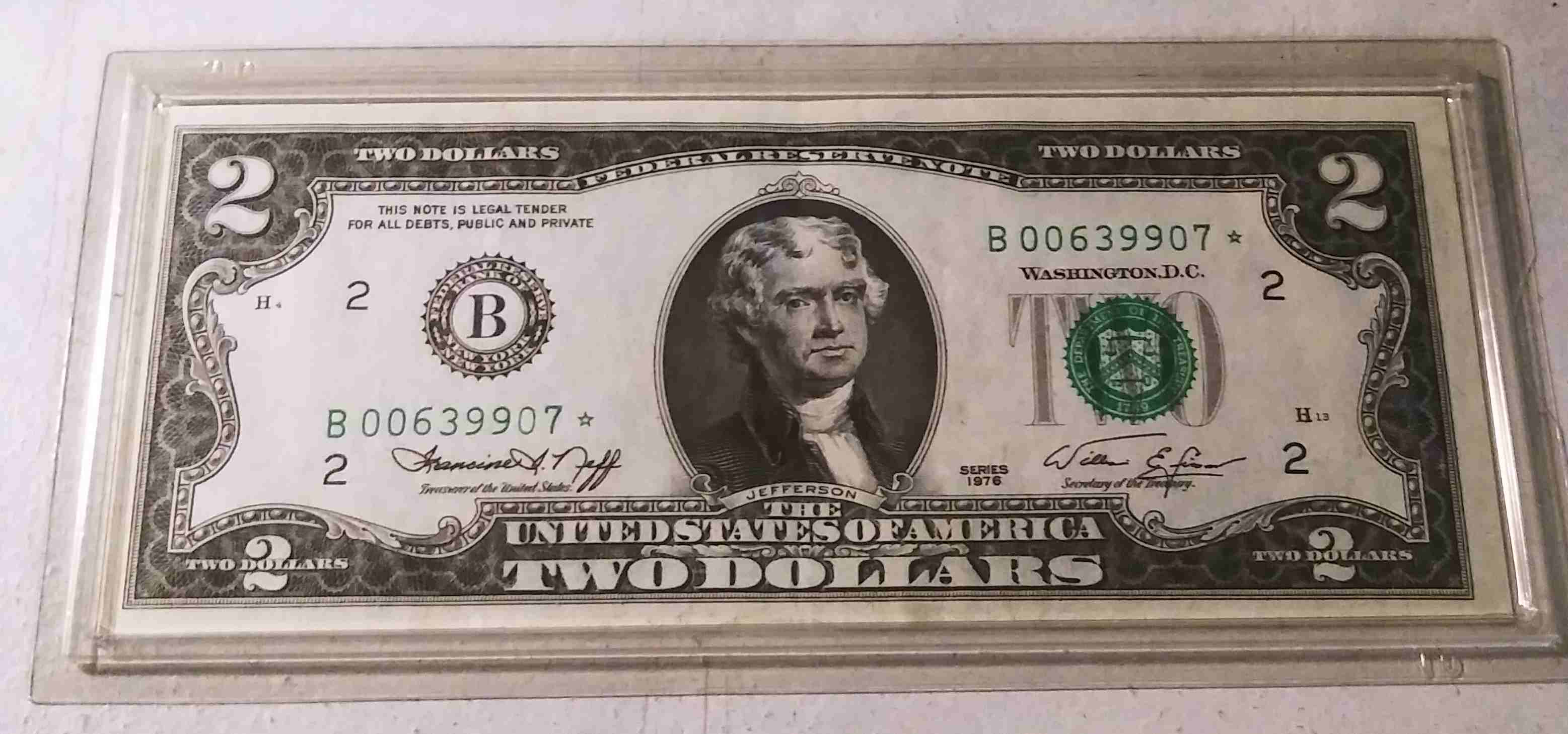 1976-Two-Dollar-Star-Note.-Extremely-Good-Condition.--Thoughts-On-Value?