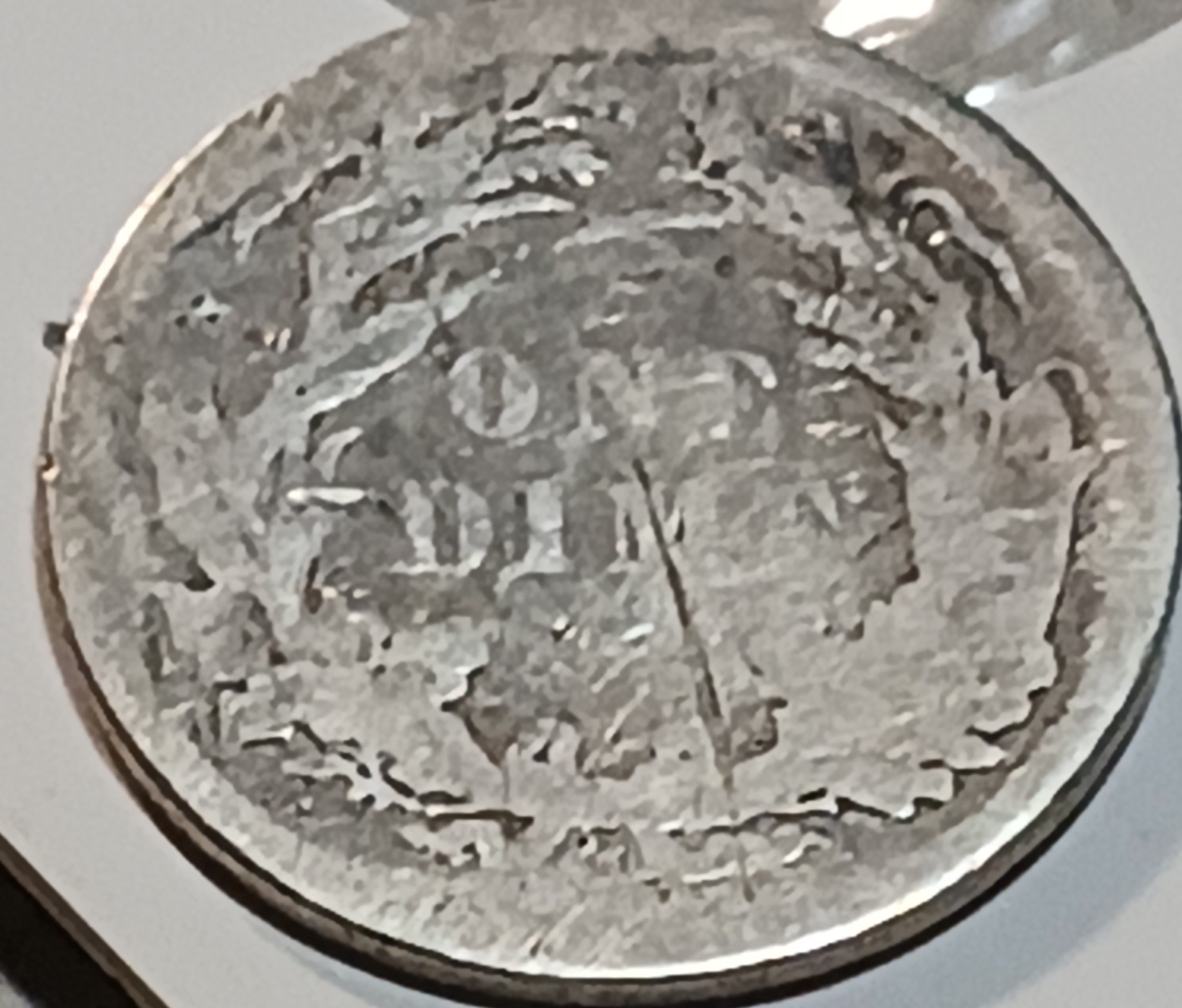 1885-Seated-Liberty-Dime.-Possibly-A-Mint-Mark