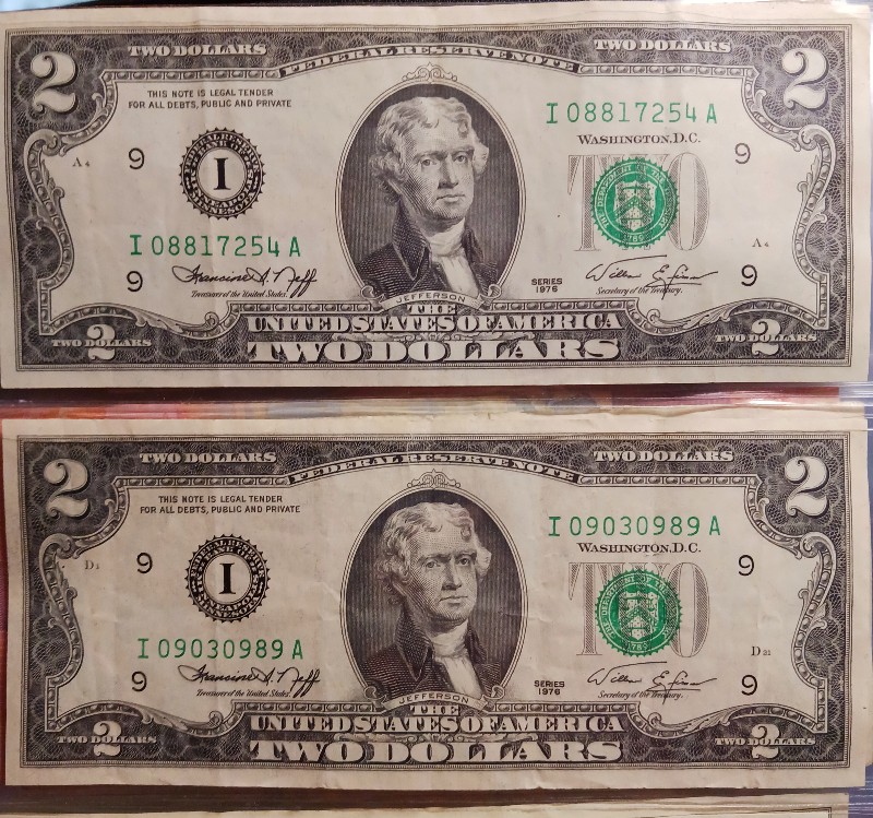 Found-A-Few-Old-Saved-Bills.-1976-$2-Lot