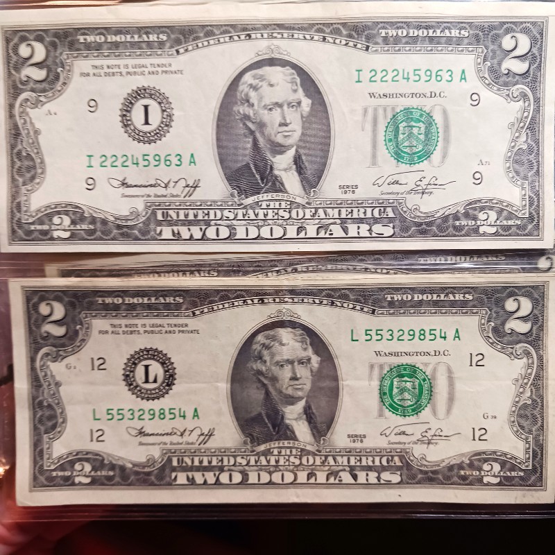 Found-A-Few-Old-Saved-Bills.-1976-$2-Lot