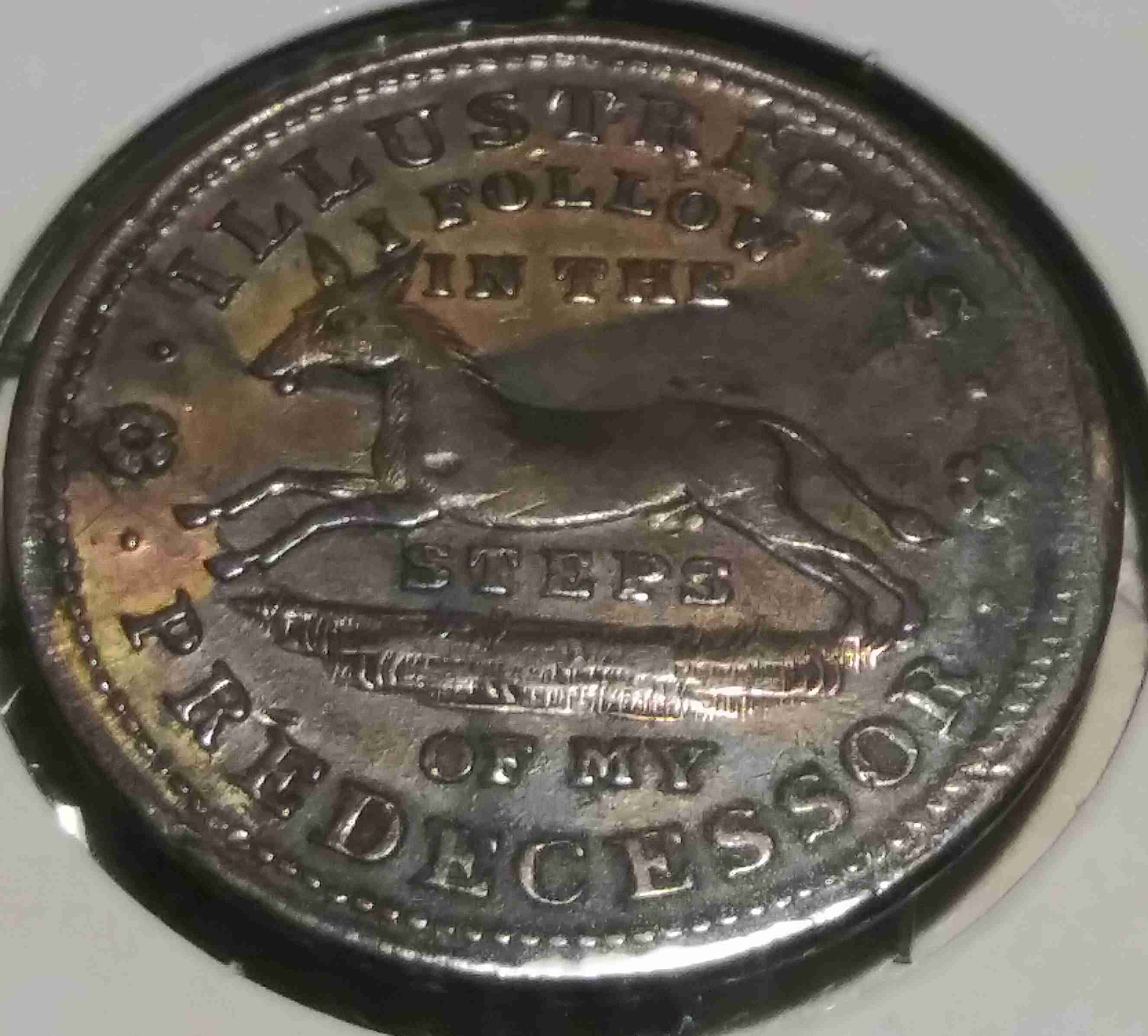 1837-Executive-Experiment-Token,-Copper.--Hard-Times-Token