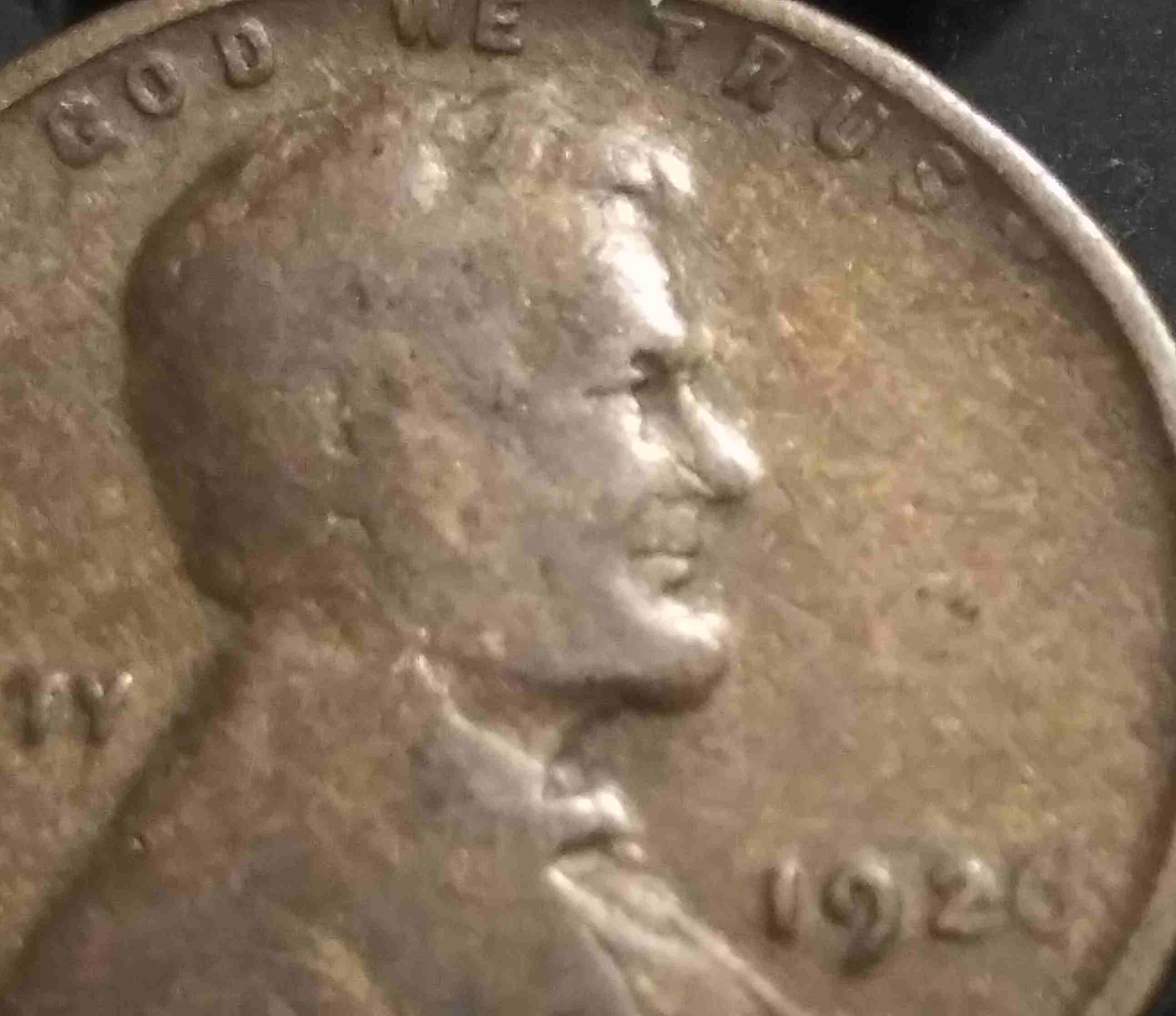 1926-Lincoln-Wheat-Penny-With-Errors-Or-Damage-Face-Area