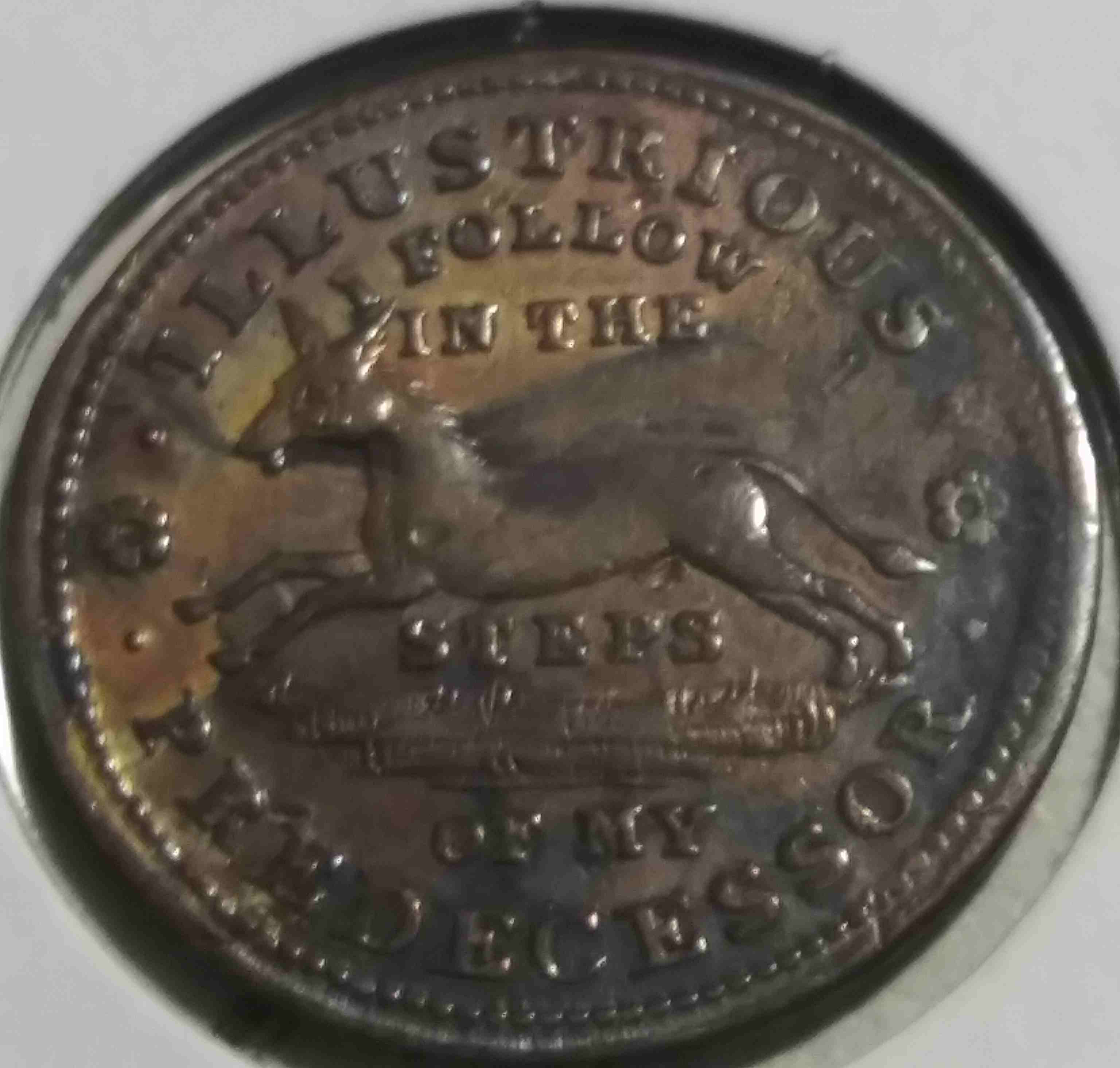 1837-Executive-Experiment-Token,-Copper.--Hard-Times-Token