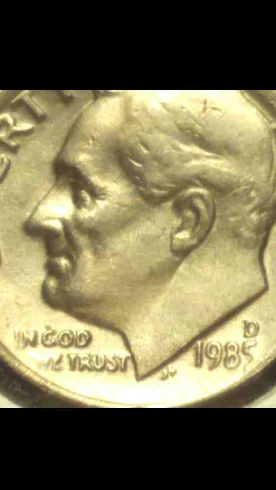 1985-D-Dime-With-Cameo-Finish