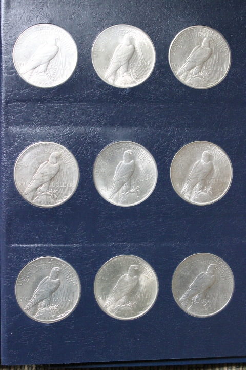 Circulated-Peace-Dollar-Collection-Complete!