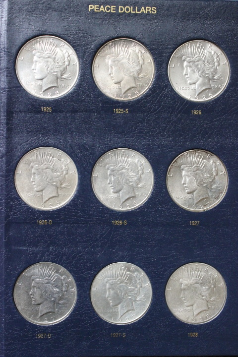 Circulated-Peace-Dollar-Collection-Complete!