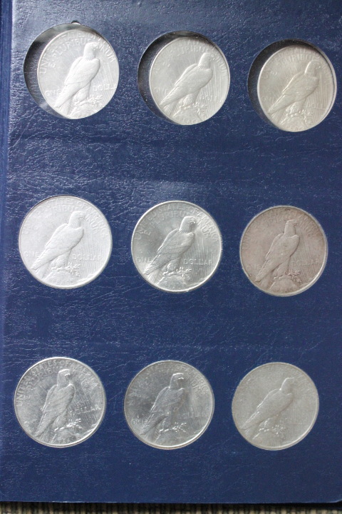Circulated-Peace-Dollar-Collection-Complete!