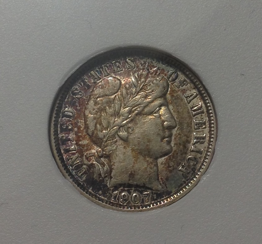 1893-&-1907-O-Barber-Dimes-For-Grading