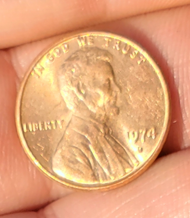 1974-D-Lincoln-Penny.-Pretty-Good-Conition
