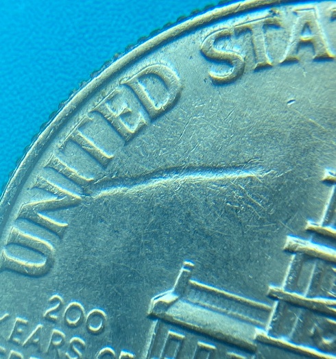 1776-1976-Bicentennial-Half-Dollar-With-Major-Struck-Through-String