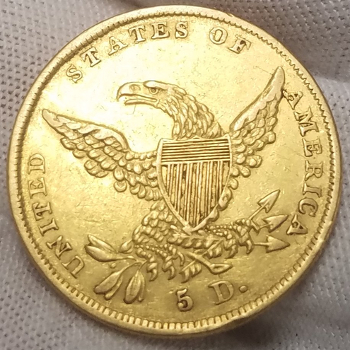 1838-$5-Gold-Classic-Head-Half-Eagle