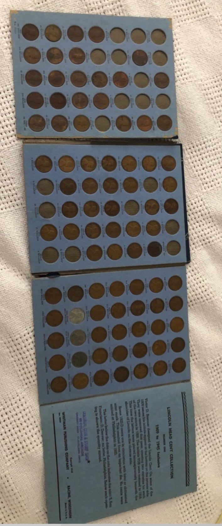 Found-Lincoln-Head-And-Mercury-Dime-Collection-Books