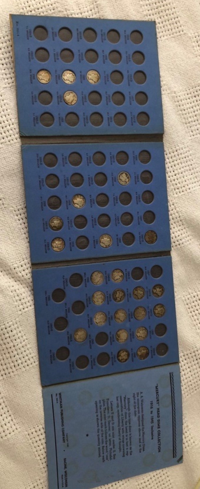 Found-Lincoln-Head-And-Mercury-Dime-Collection-Books