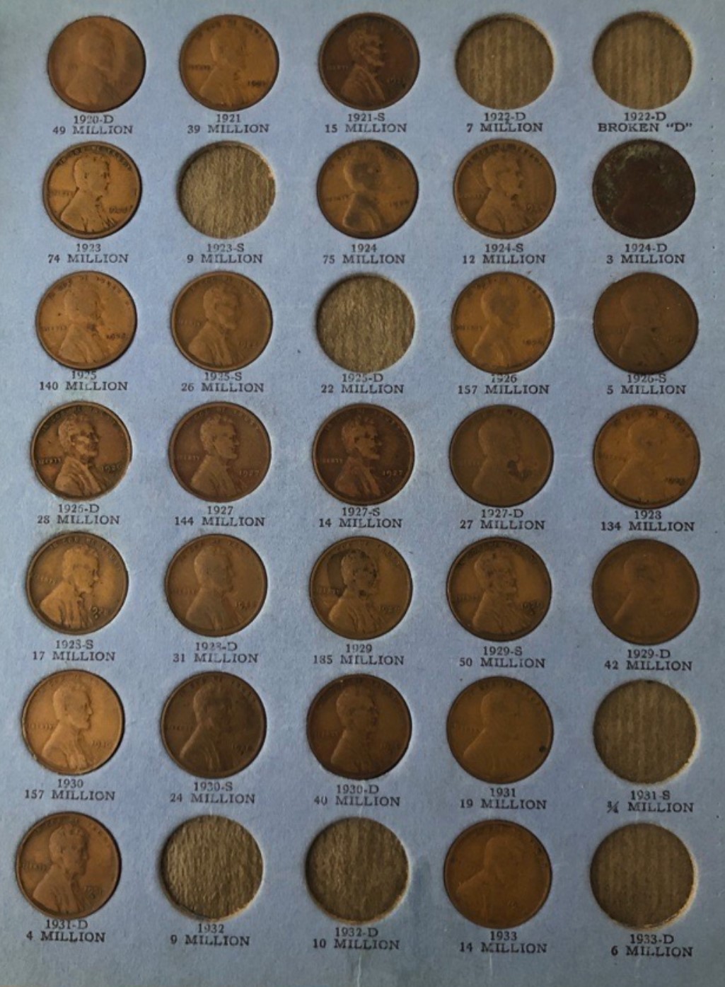 Found-Lincoln-Head-And-Mercury-Dime-Collection-Books