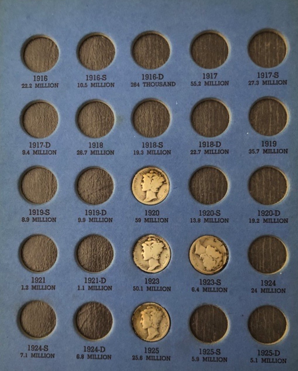 Found-Lincoln-Head-And-Mercury-Dime-Collection-Books