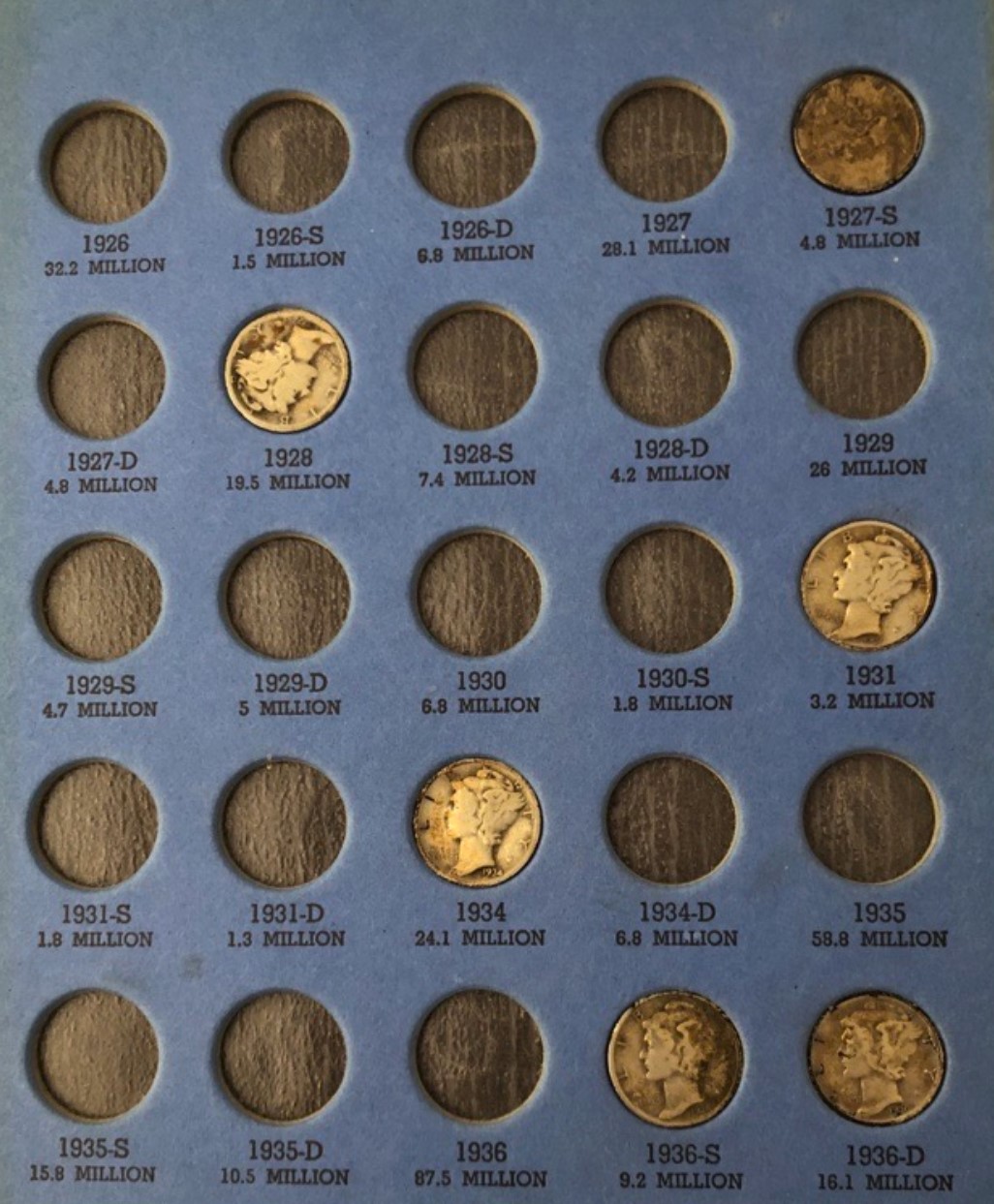 Found-Lincoln-Head-And-Mercury-Dime-Collection-Books