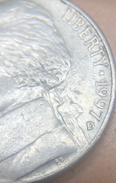 1997-Nickel-With-A-Messy-Mint-Mark-MMd-Or-DDO