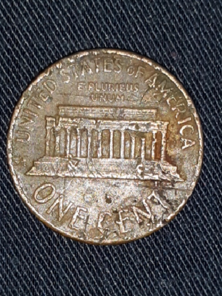 1966-No-Mint-Mark-Copper-Lincoln-Memorial-Cent...mint-Strike-Error?