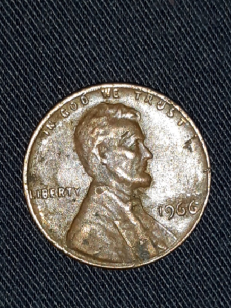 1966-No-Mint-Mark-Copper-Lincoln-Memorial-Cent...mint-Strike-Error?