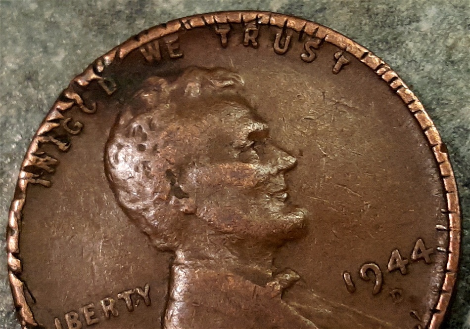 1944-D-Wheat-Penny-Error--Or-Damage?