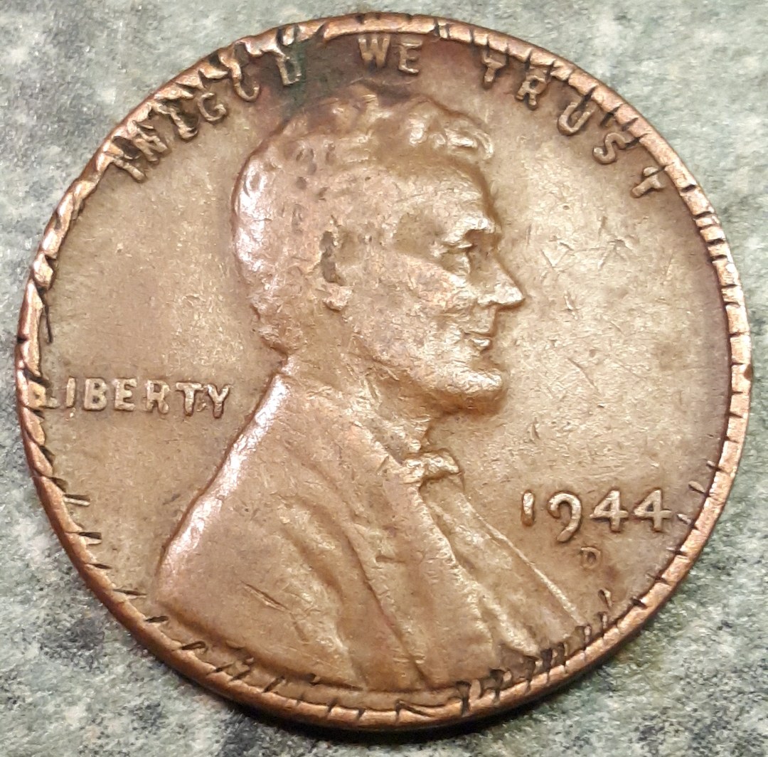 1944-D-Wheat-Penny-Error--Or-Damage?