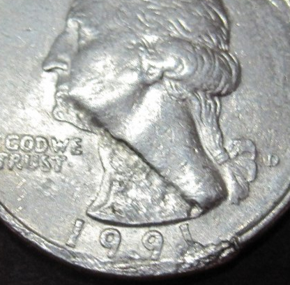 Washington-Quarter-1991-Die-Crack-Error?