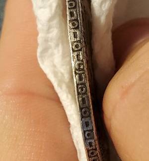 Authentic-1773-8-Reales?-6.5-Inches-Under!!