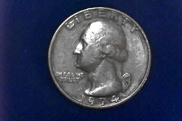 1974-Washington-Quarter-With-Triple-Marks-On-Rv