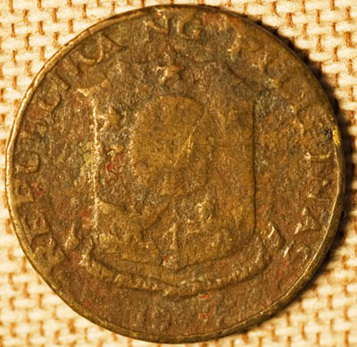 Just-Found-In-Pocket-Change:-Philipine-Coin,-1987--Not-1887