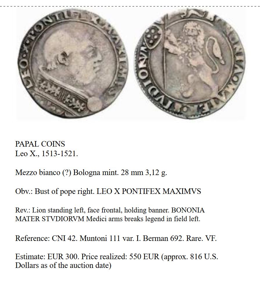 Unknown-Possibly-From-Bologna-With-Pope-Leo-X-Image.-Coin-Or-Medal?