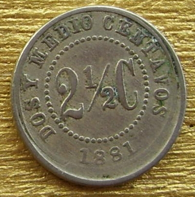 Colombian-1881-Coin-With--