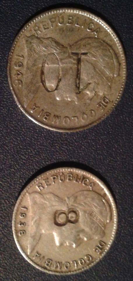 Colombian-Coins-With-Stamped-Numbers