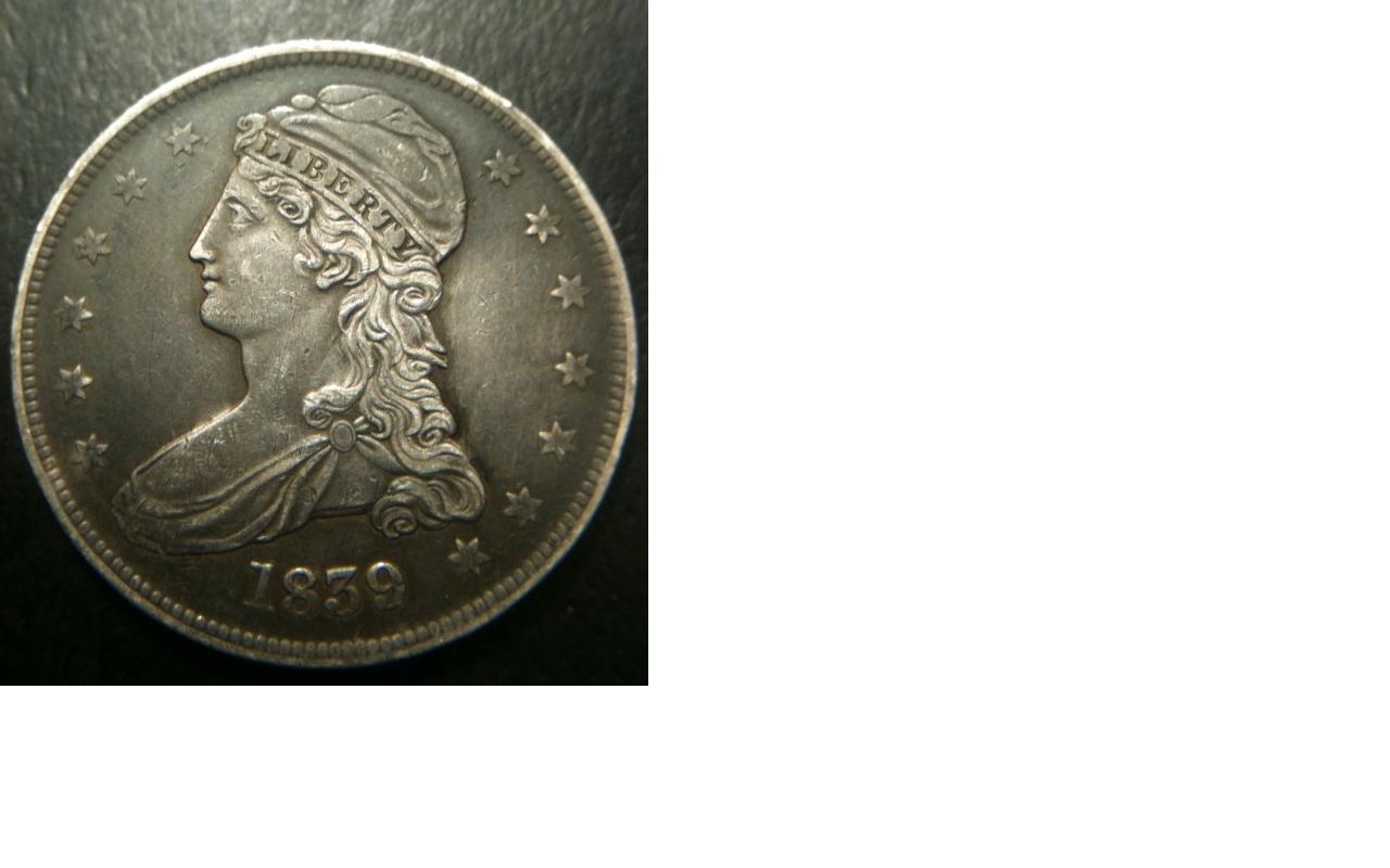 1839-Bust-Half