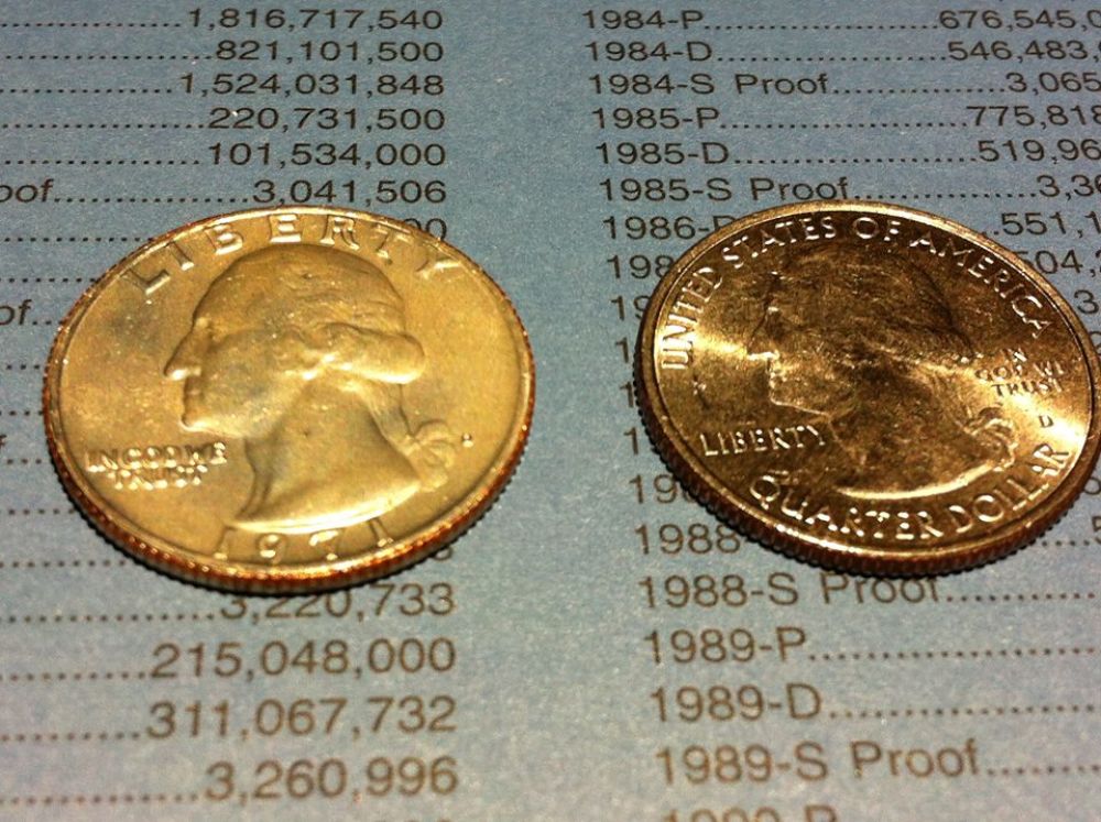 White-Film-On-Washington-Quarters-From-Mint-Sets
