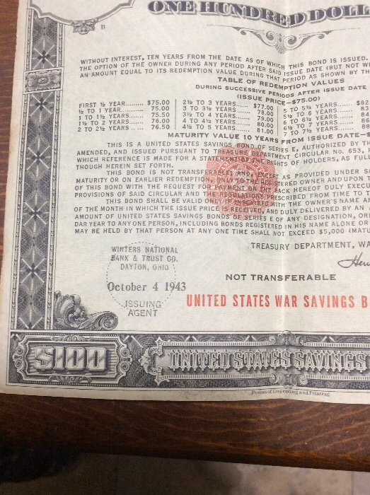 1943-$100-War-Bond---Worth-Keeping?
