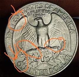 Rear-Error-1977-D--DD-Washington-Quarter-Nice-For-Collection