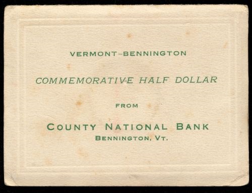 My-1927-Vermont,-Battle-Of-Bennington,-Sesquicentennial-Half