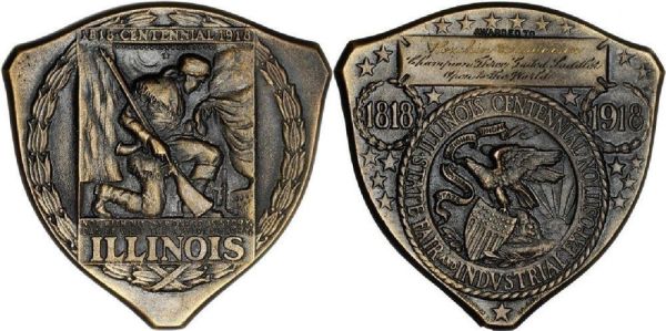 1918-Illinois/Lincoln-Centennial-Half-Dollar