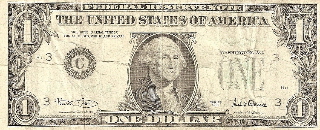 $1-Bill-No-Seal,-No-Serials