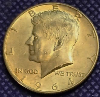 1965-Kennedy-Half,-Funny-Marks-Back-Of-Neck-And-Ear,-Would-Anyone-Agree?