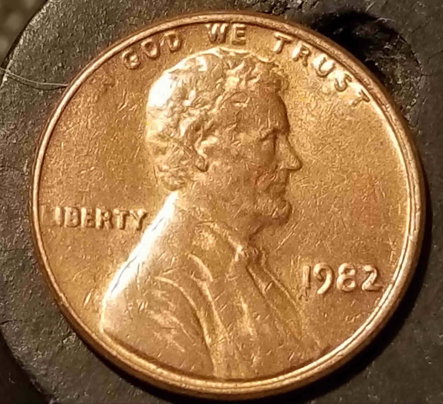 I.d.h.p?--1982-P-Lincoln-Cent,-Faint-Or-Missing-