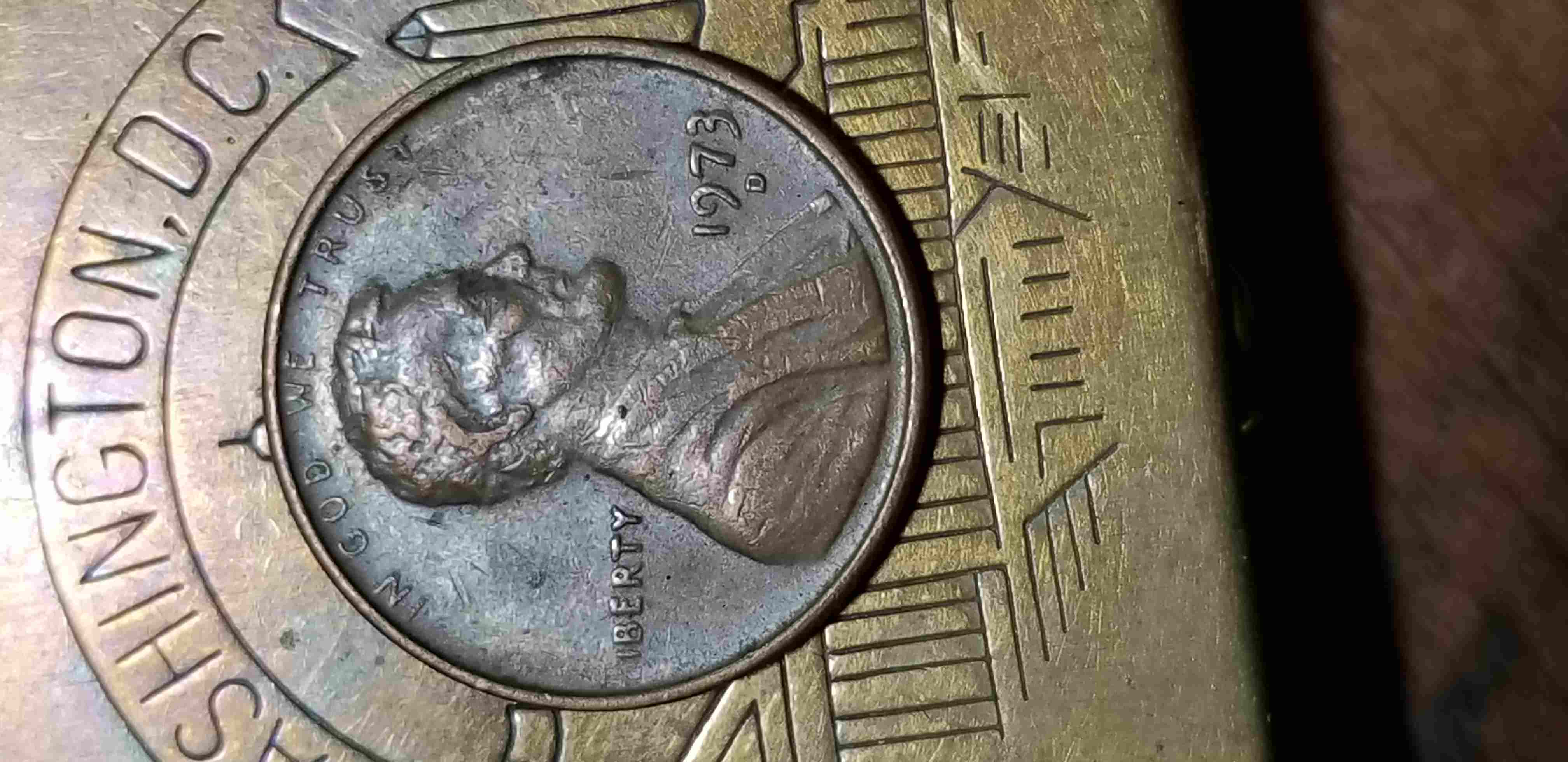 1973-D-Lincoln-Cent--Missing-