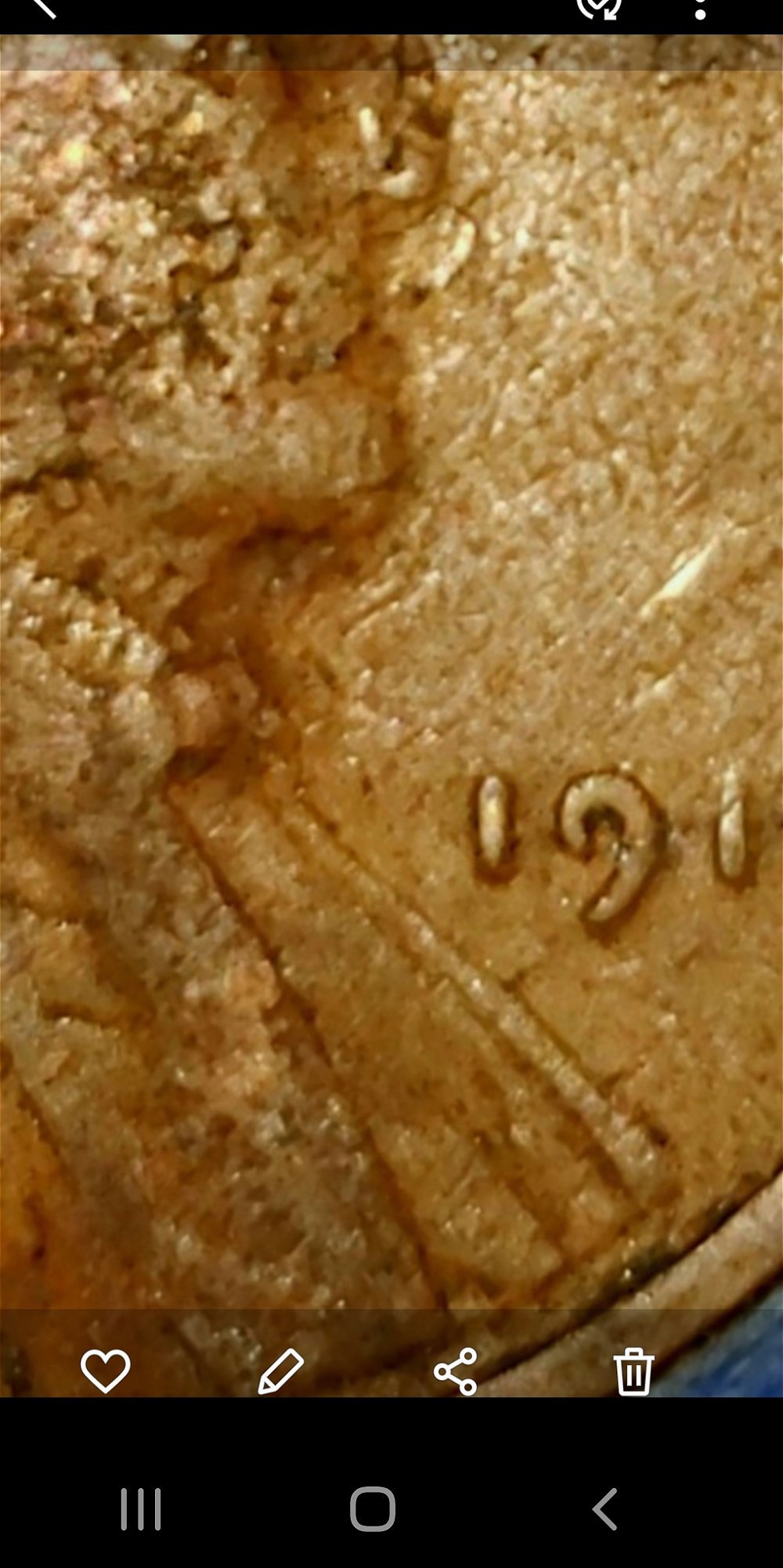 Really-Cool-1919-Penny,-Has-Reverse-Of-Jefferson-Stamped-On-It