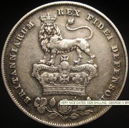 1826-British-Shilling-Very-Nice-Details,-Help---Need-Grade-!