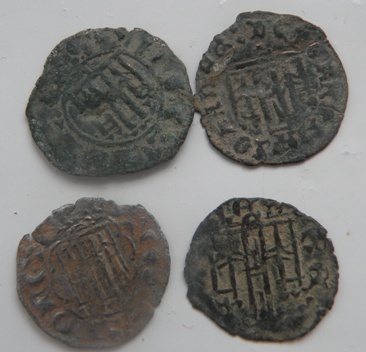 Interesting-Medieval-Spanish-Coins,-Need-ID-And-Value-: